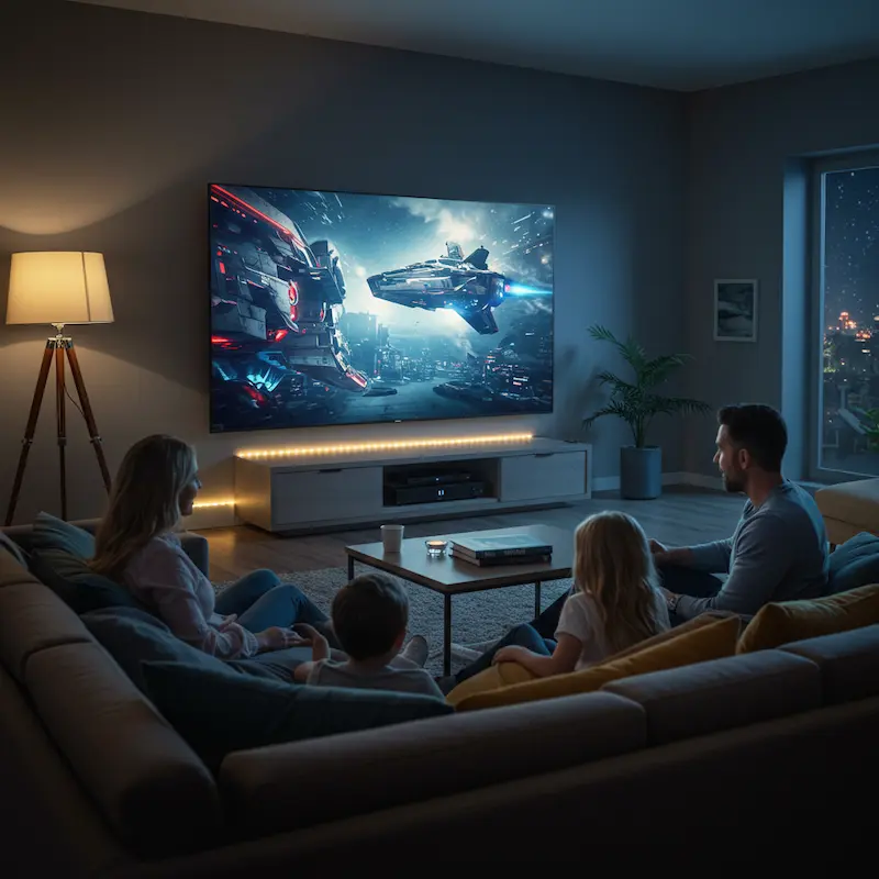 Pessoa utilizando o teste IPTV da Videiras em um tablet